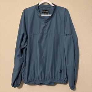 FootJoy Windbreaker Pullover Mens Long Sleeve Blue Golf Casual Large
